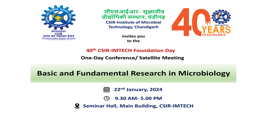 The 40th CSIR-IMTECH Foundation Day Celebrations