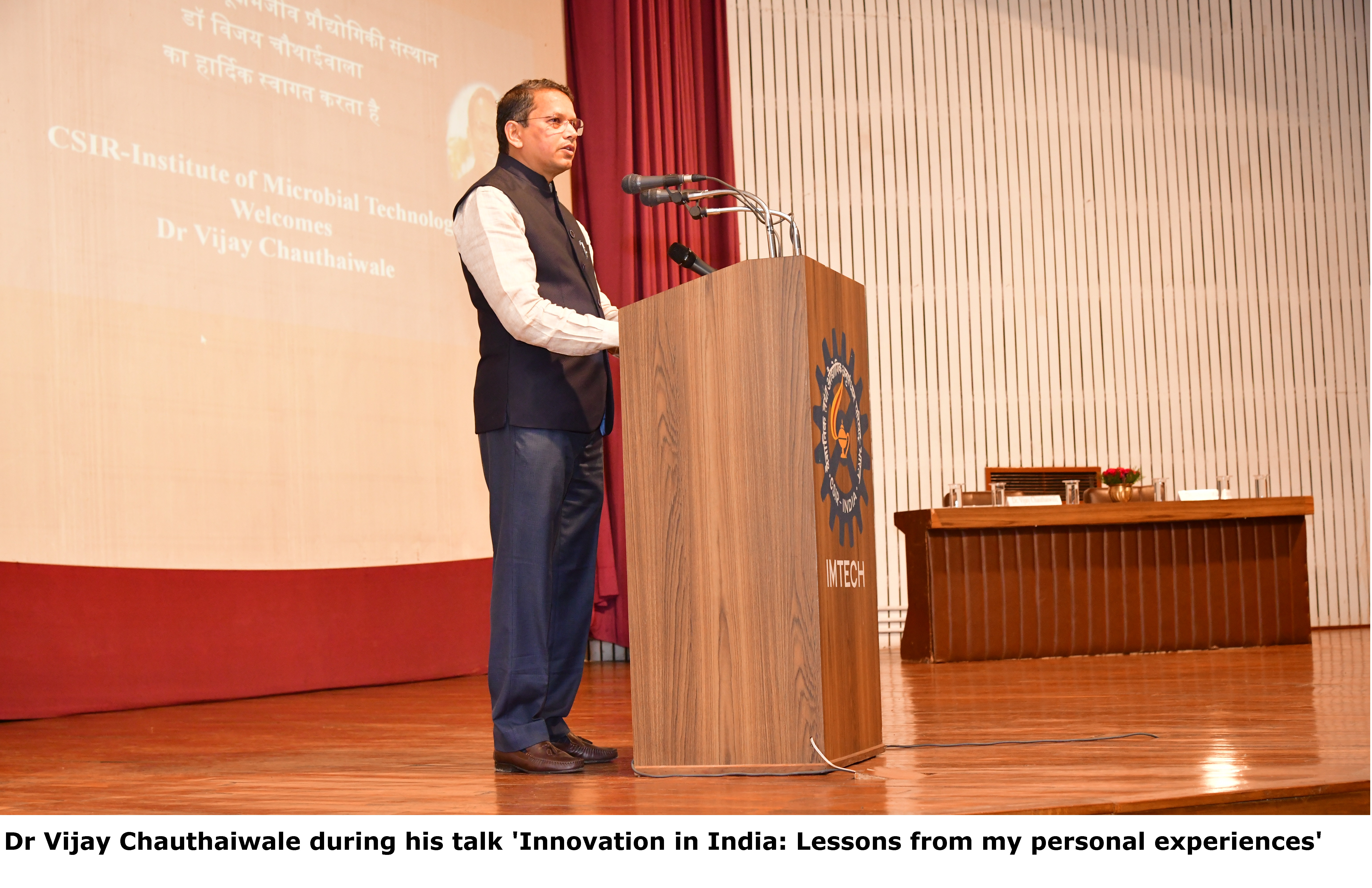 Dr. Vijay Chautaiwale, Healthcare-Biotech Consultant visited CSIR-IMTECH on 21 nov 2019