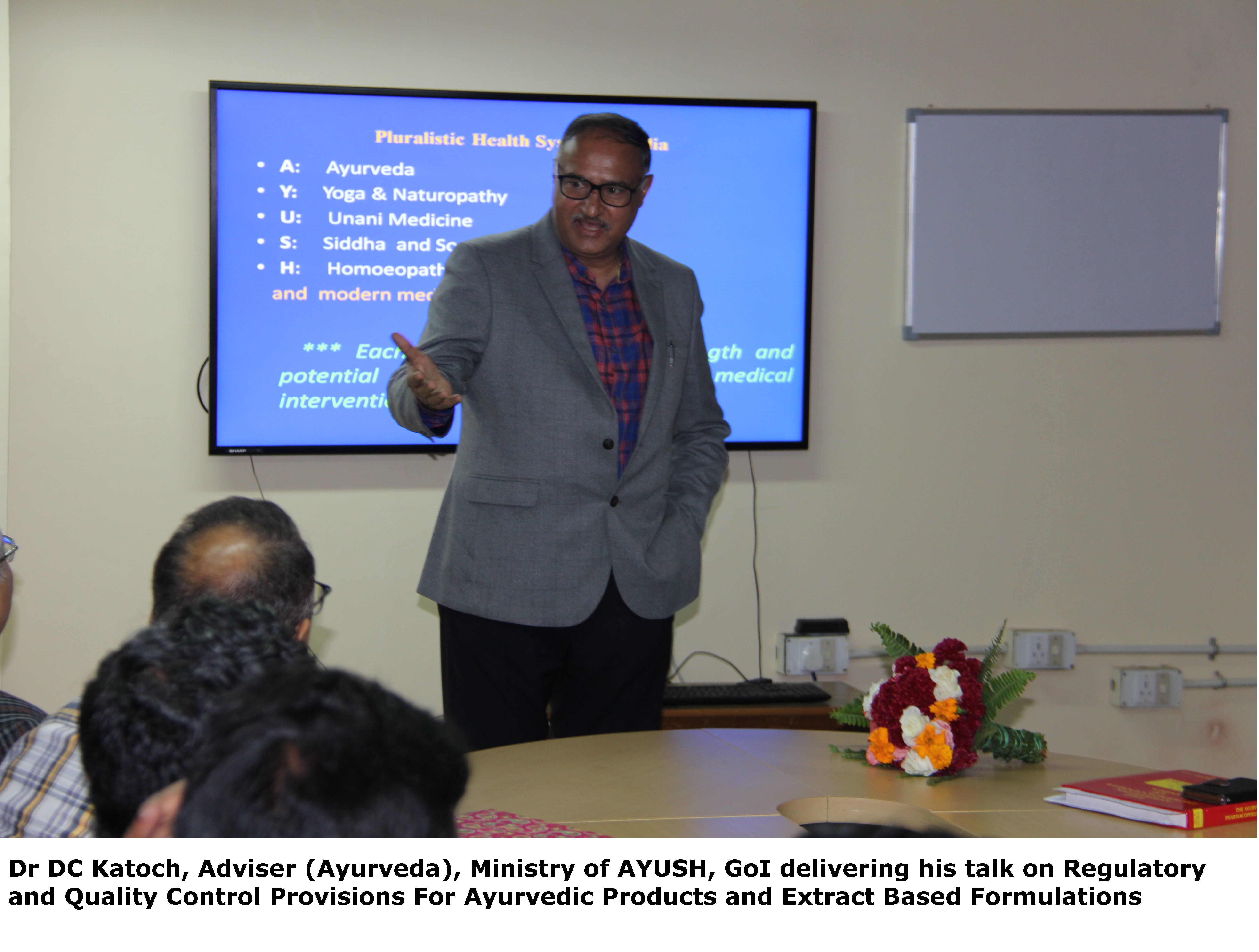 Special lecture by Dr DC Katoch Adviser (Ayurveda), Ministry of AYUSH, GoI