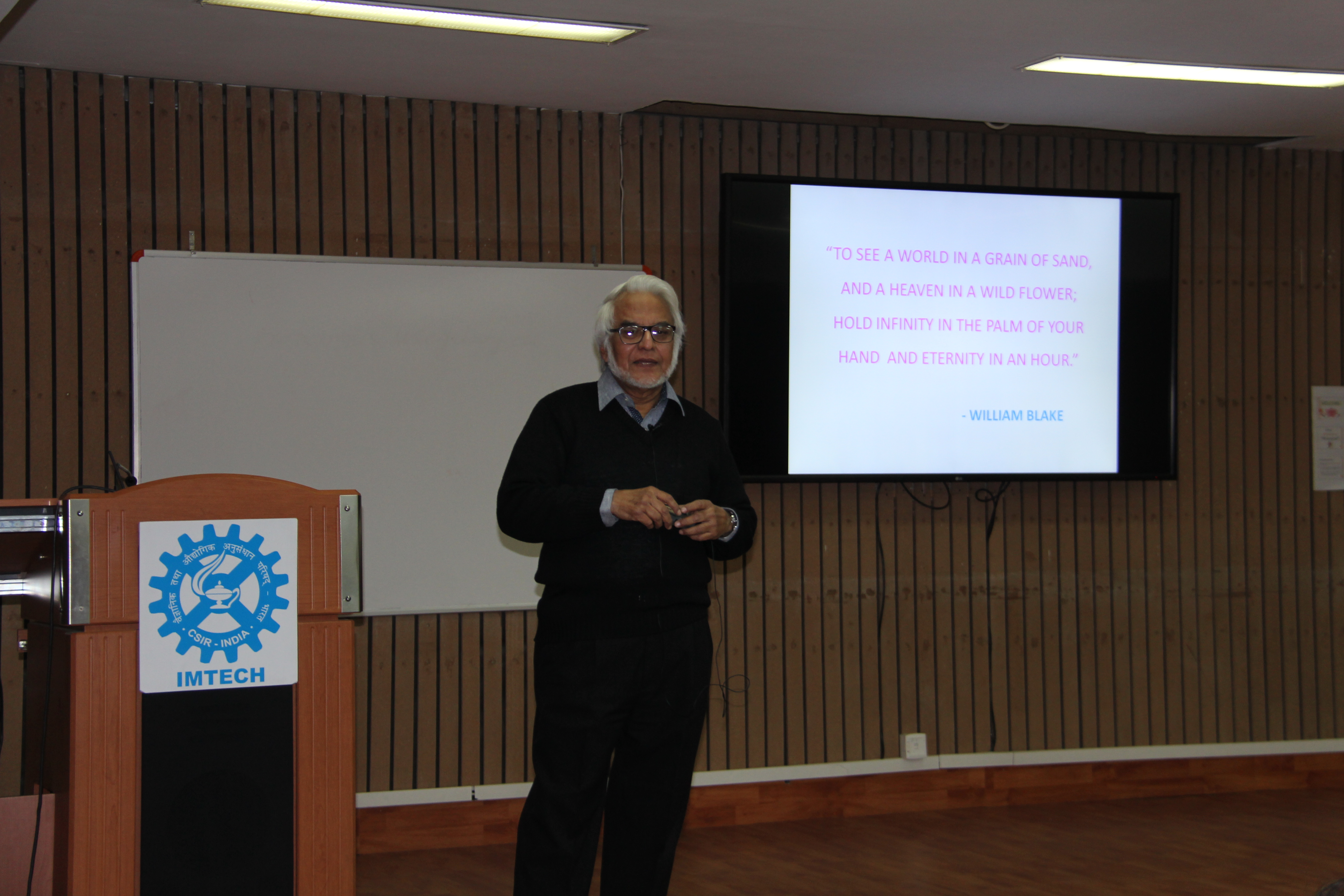 Lecture on Creativity and Life in Science by Dr Amit Ghosh